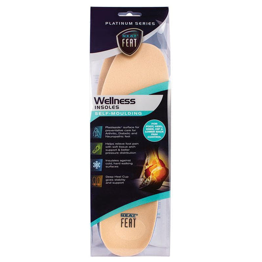 Neat Feat Diabetic Self-Moulding Orthotic Insoles Large, Plastazote
