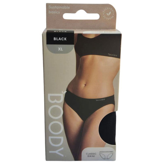 Boody Classic Bikini in Black - Extra Large for Everyday Comfort