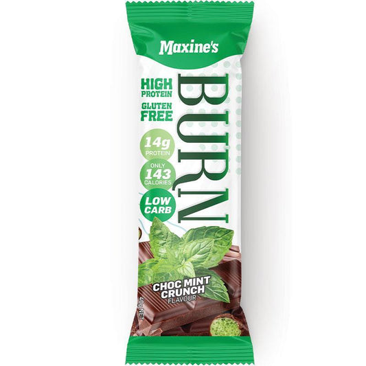 Maxine's Burn Bar - Choc Mint Fudge (40g) - Delicious Protein Snack - Auzzi Store