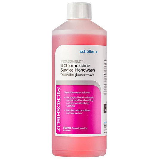 Microshield 4 Chlorhexidine Surgical Handwash - 500ml Antiseptic Solution-Auzzi Store