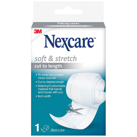 Nexcare™ Soft and Stretch Cut to Length - 8cm x 1m Roll