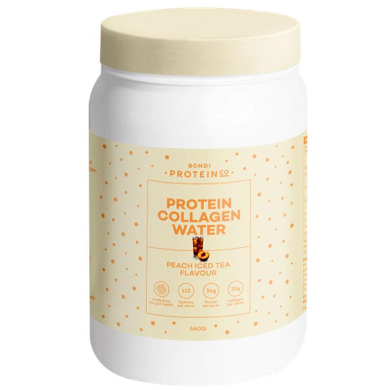 Bondi Protein Co Collagen Water Peach Iced Tea 660g - Protein & Collagen Boost