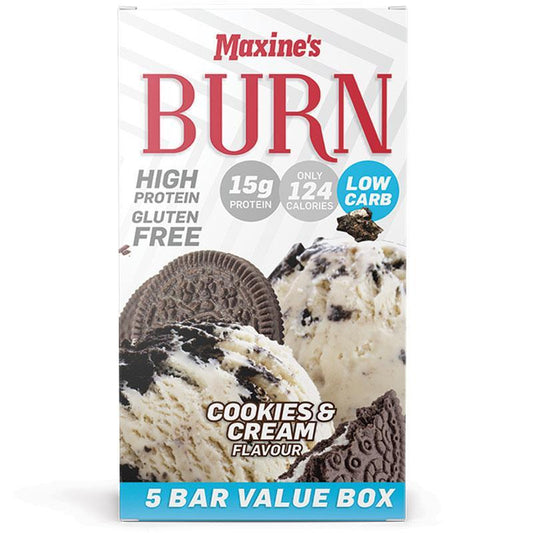 Maxine's Burn Bars - Cookies & Cream (5 x 40g)