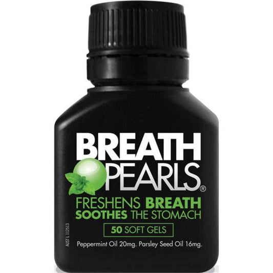 Breath Pearls Natural Capsules 50 - Freshen Your Breath Naturally-Auzzi Store