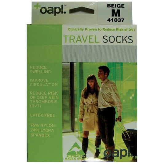 Oapl Travel Socks - Medium Beige-Auzzi Store