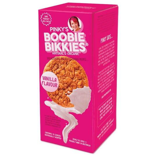 Pinky's Boobie Bikkies Vanilla Flavour 10 Pack - Nourishing Snack for Breastfeeding Moms - Auzzi Store