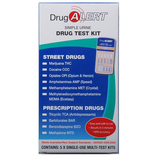 Drug Alert Multi Drug Test Kit - 5 Pack for Comprehensive Screening-Auzzi Store