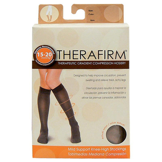 Therafirm Women's Knee High Stocking - Sand - Large-Auzzi Store