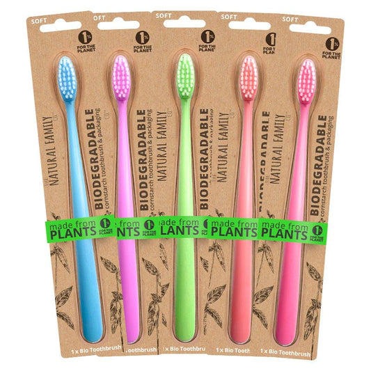 NFCo. Bio Toothbrush Soft Neon - Eco-Friendly Oral Care