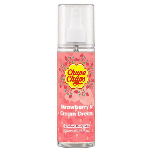 Chupa Chups Strawberries & Cream Dream Body Mist 200ml - Sweet Scented Refreshment