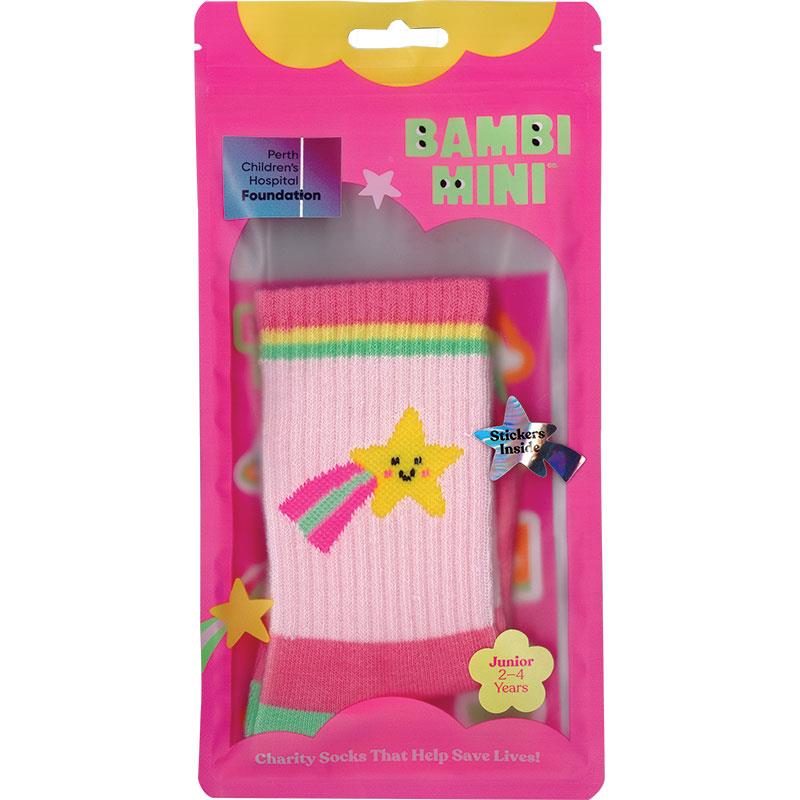 Bambi Mini Co. Charity Socks - Shooting Star (Junior 2-4yrs) 2025