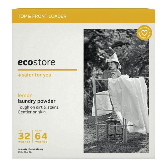 Ecostore Laundry Powder Lemon 1kg - Eco-Friendly Cleaning Power