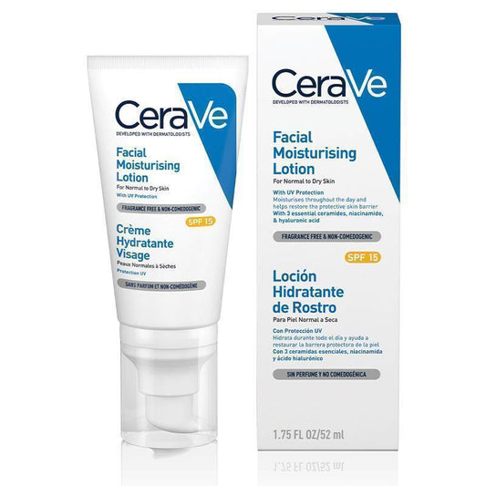 CeraVe Facial Moisturising Lotion SPF 15 52ml - Daily Protection & Hydration - Auzzi Store