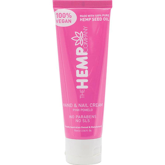 The Hemp Company Pink Pomelo Hand and Nail Cream 75ml - Nourish Your Skin Naturally