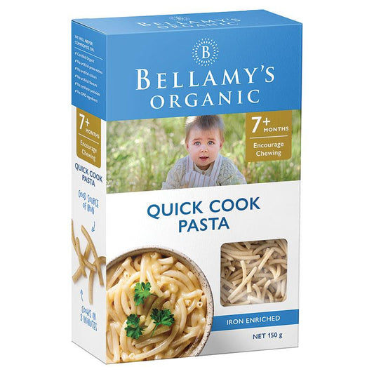 Bellamy's Organic Quick Cook Pasta 150g - Fast & Healthy - Auzzistore