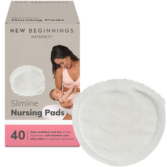 New Beginnings Ultra Thin Disposable Breast Pads 40 Pack - Discreet Nursing Support