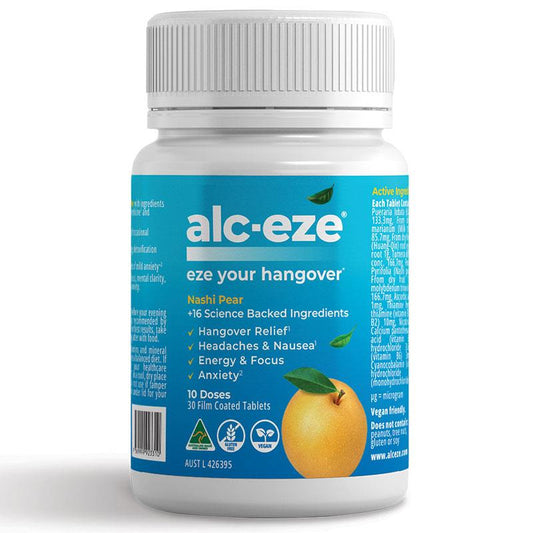 Alc-Eze 30 Tablets - Natural Hangover Relief