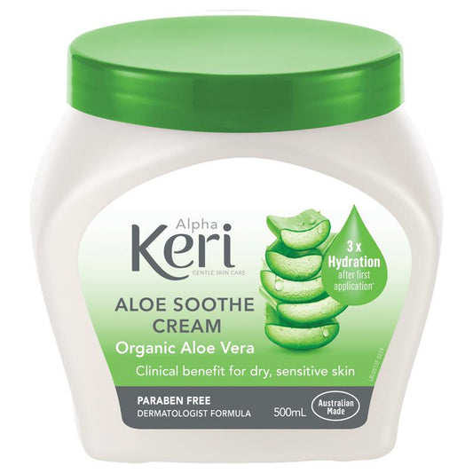 Alpha Keri Aloe Soothe Intensive Cream 500ml - Deep Moisture Therapy - Auzzi Store