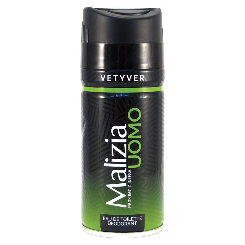 Malizia Uomo Vetyver Men's Deodorant Spray 150ml