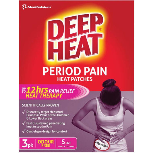 Deep Heat Period Pain Relief Heat Patches - 3 Pack - Auzzi Store
