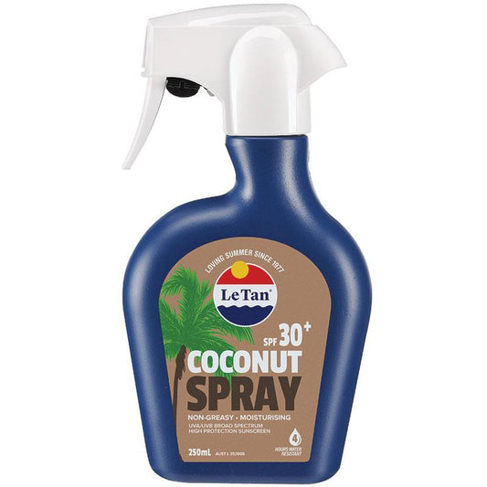 Le Tan SPF 30+ Coconut Sunscreen Spray - 250ml-Auzzi Store