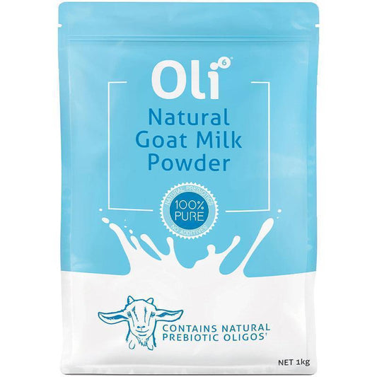 Oli6 Natural Goat Milk Powder - 1kg for Gut Health