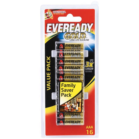 Eveready Gold AAA Batteries - 16 Pack for Reliable Power - Auzzi Store