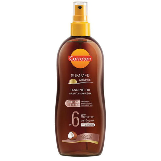 Carroten SPF 6 Summer Dreams Intensive Tanning Oil 200ml Spray - Flawless Tan & Hydration