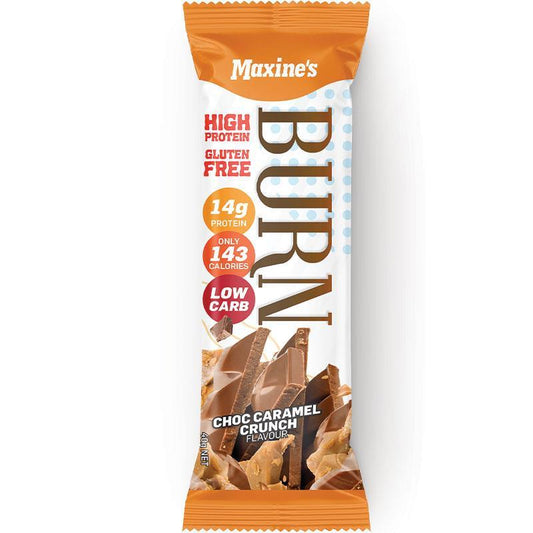 Maxine's Burn Bar - Choc Caramel Crunch (40g) - Protein-Packed Snack - Auzzi Store