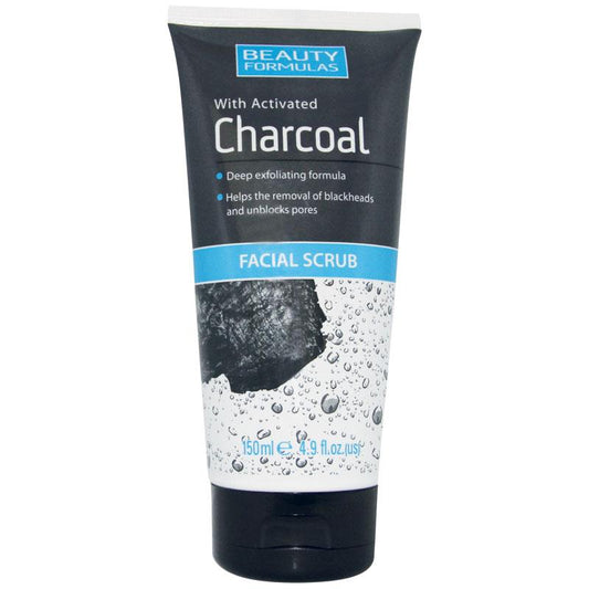 Beauty Formulas Charcoal Facial Scrub 150ml - Deep Cleanse & Revitalize-Auzzi Store