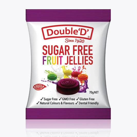 Double D Sugarfree Fruit Jellies 70g - Guilt-Free Treats