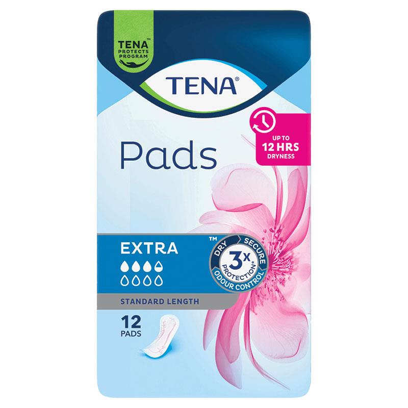 TENA Lady Extra Length Pads for Light to Moderate Incontinence – 12 Pads