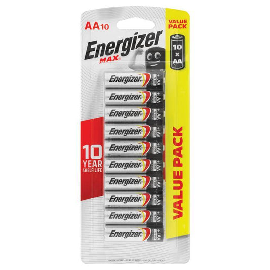 Energizer Max AA Batteries 10 Pack - Reliable Power for Your Devices-Auzzi Store