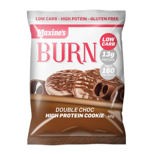 Maxine's Burn Cookie Double Choc - 40g Protein Treat - Auzzi Store