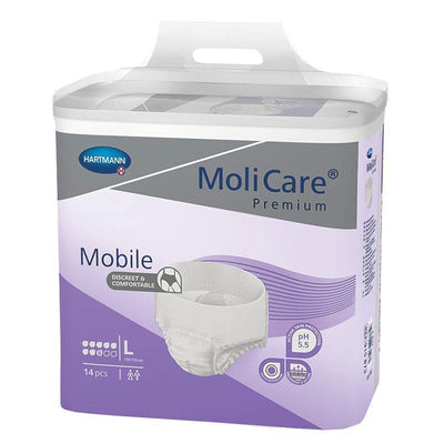 MoliCare Premium Mobile 8D Pull-Up Underwear, Large, 14 Pack