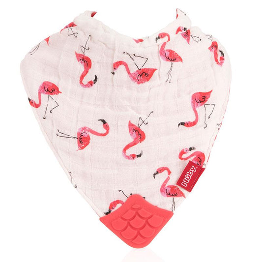Nuby Muslin Bandana Bib with Teething Corner - Girl 2 Pack - Auzzi Store