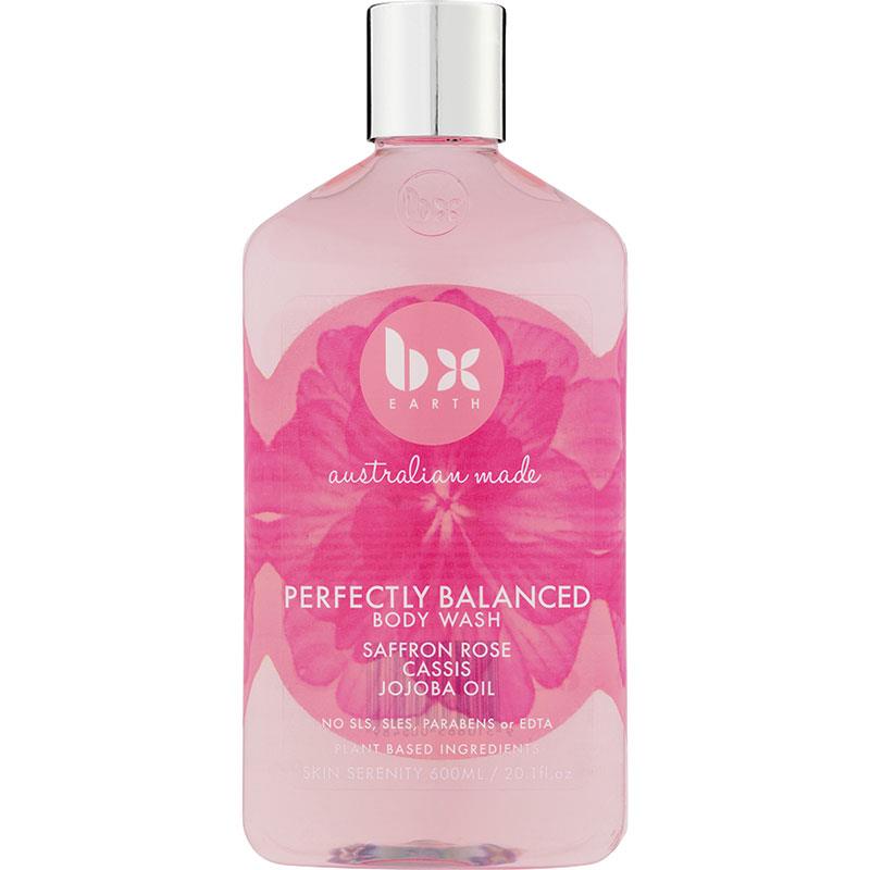 BX Earth Balanced Body Wash with Saffron, Rose & Jojoba Oil - 600ml