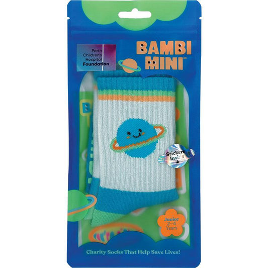 Bambi Mini Co. Charity Socks - Dreams Planet (Junior 2-4yrs) 2025