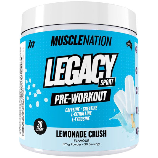Muscle Nation Legacy Lemonade Crush Pre-Workout - 225g