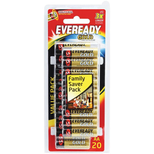 Eveready Gold AA Batteries - 20 Pack - Auzzi Store