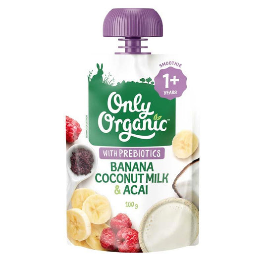 Only Organic Coconut Banana & Acai Smoothie - 100g of Superfood Goodness-Auzzi Store