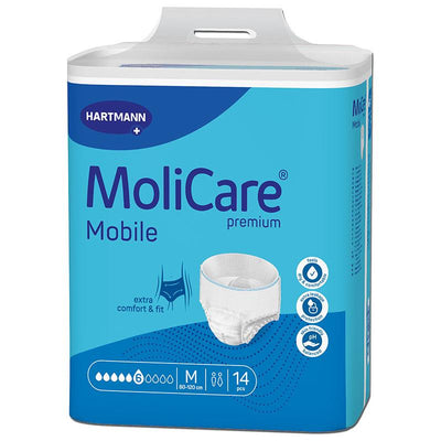 MoliCare Premium Mobile 6D Medium Incontinence Pants, 14-Pack