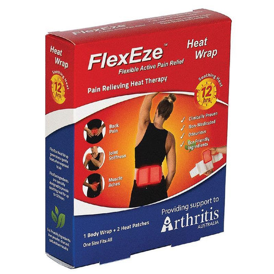 FlexEze Heat Wrap with 2 Heat Patches & 1 Body Wrap-Auzzi Store