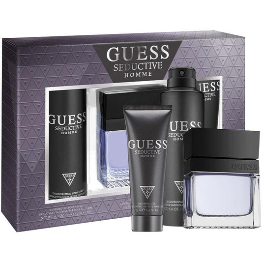 Guess Seductive Man Eau de Toilette 100ml 3 Piece Set - Auzzistore