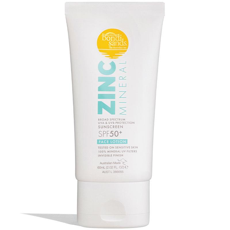 Bondi Sands Zinc Mineral SPF 50+ Face Lotion 60ml - Gentle & Effective