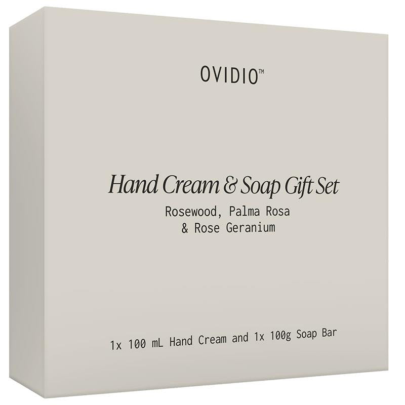 Ovidio Rosewood Palma Rosa & Rose Geranium Hand Cream & Soap Gift Set