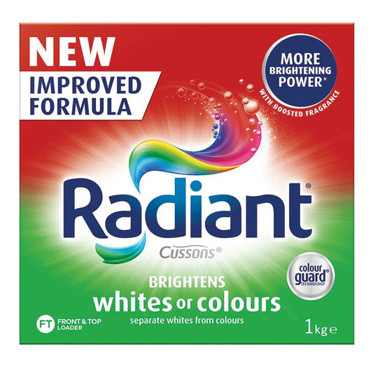 Radiant Laundry Detergent Powder Mixed Colour Wash 1kg - Effective Cleaning for All Fabrics
