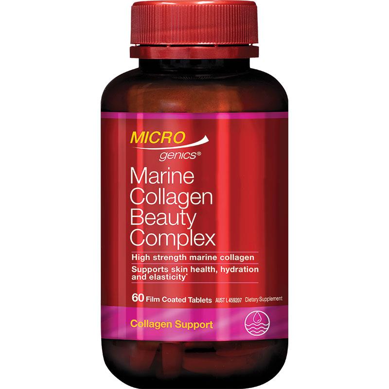 Microgenics Marine Collagen Beauty Complex 60 Tablets - Skin & Immune Support