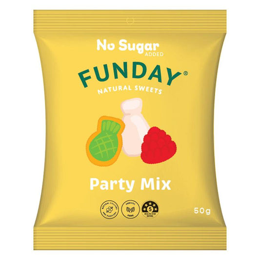 FUNDAY Natural Sweets Party Mix 50g - Guilt-Free Treats