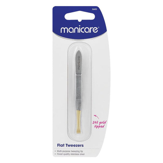 Manicare 24k Gold Flat Tweezers - Precision Beauty Tool-Auzzi Store